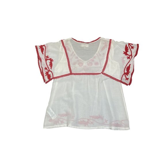 Pedro del Hierro Embroidered Boho Top EUR Large  Boho * Casual * Vacation - Picture 9 of 12